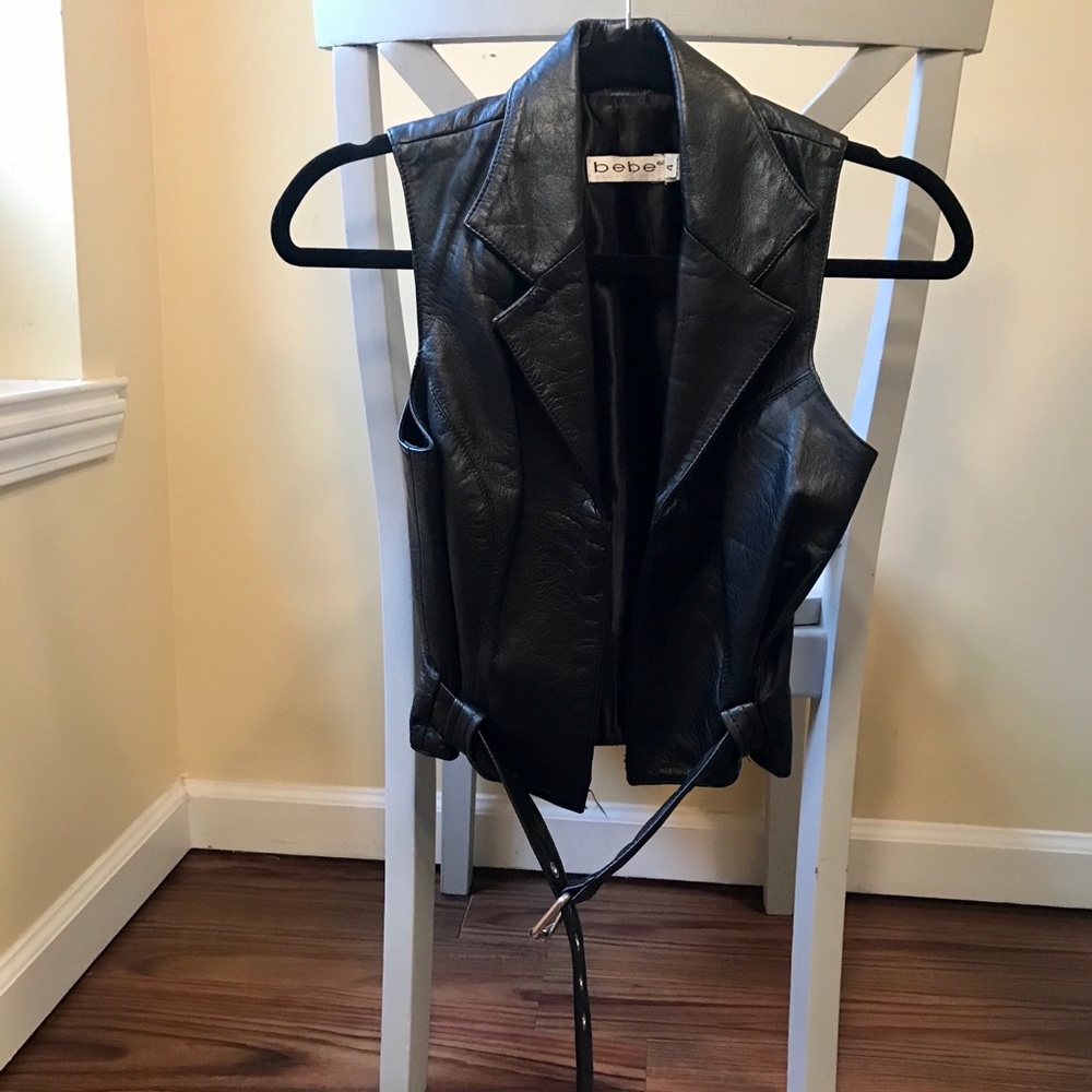 Bebe “Leather” Vest